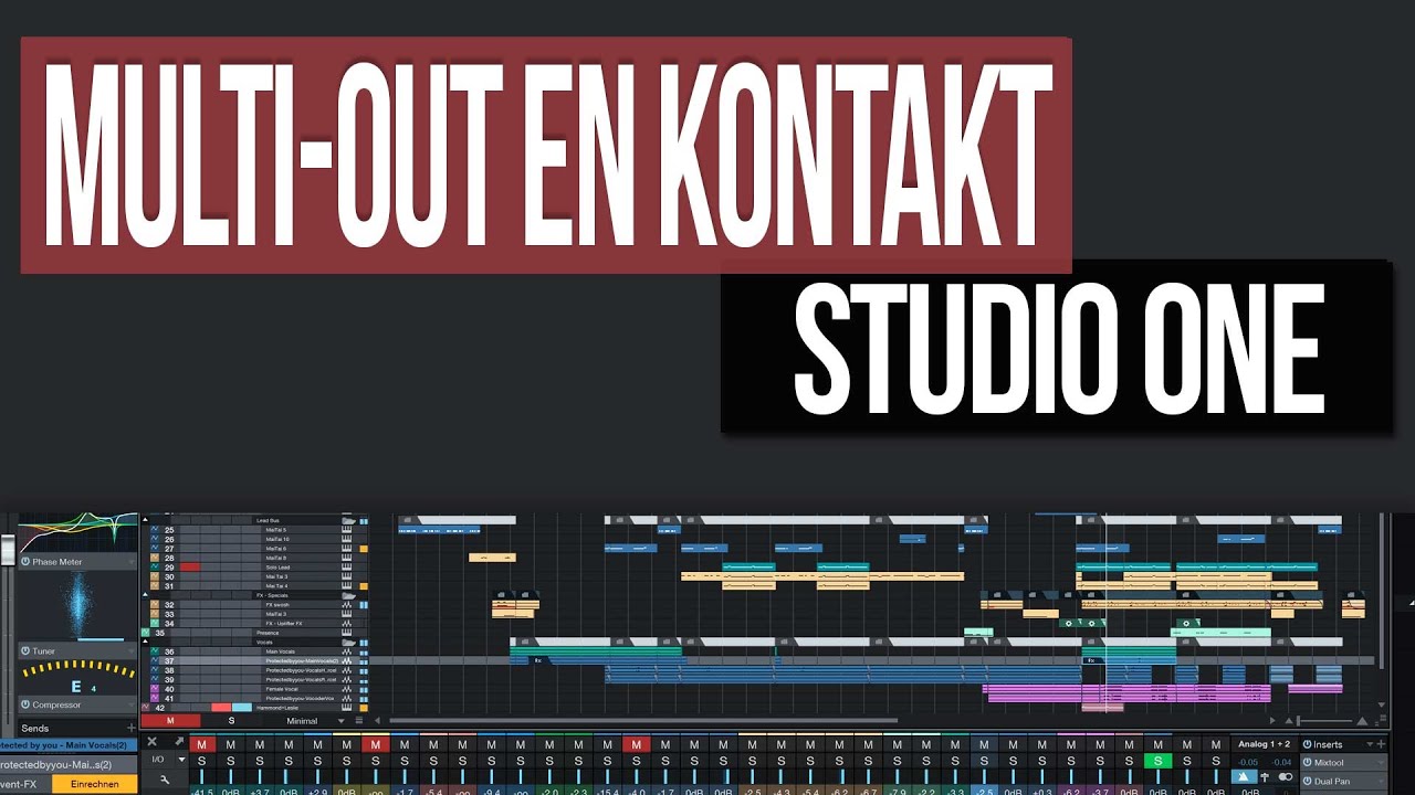 Configurar Multiout Kontakt | Presonus Studio One