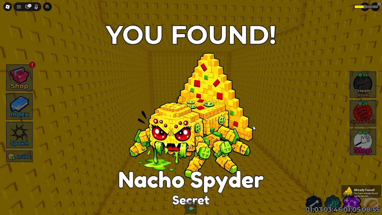 How to get Nacho Spyder in Find the Brainrot [402] - Roblox