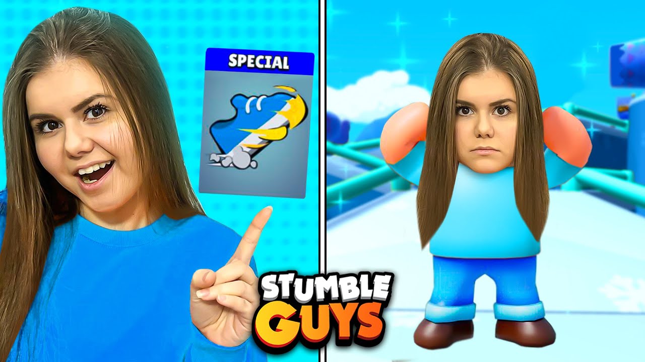 STUMBLE GUYS U PLAVOJ BOJI