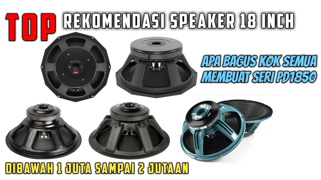 Rekomendasi speaker 18 inch TERBAIK di bawah 1 Jutaan sampai 2 Jutaan // #DANA PELAJAR
