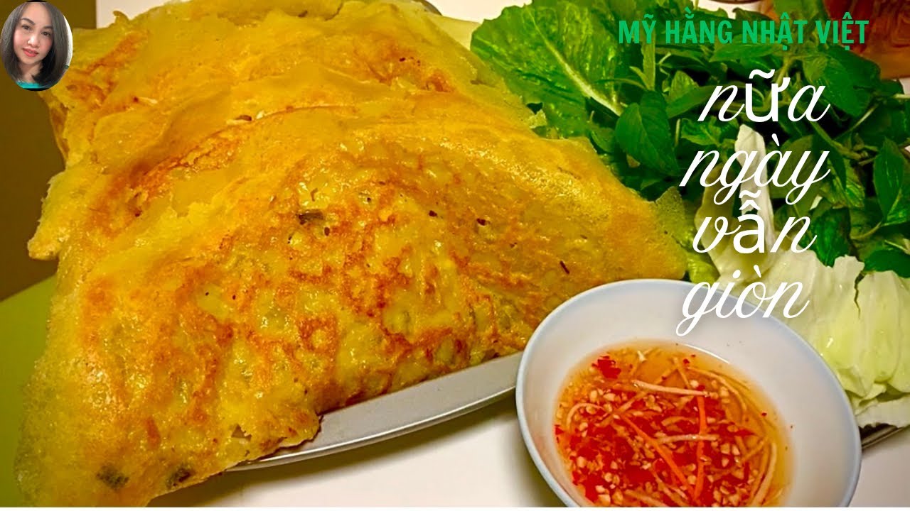 Bánh Xèo Không Dùng Bột Gạo, Pha 2 Loại Bột Này Bánh Rất Giòn, dể Chiên 