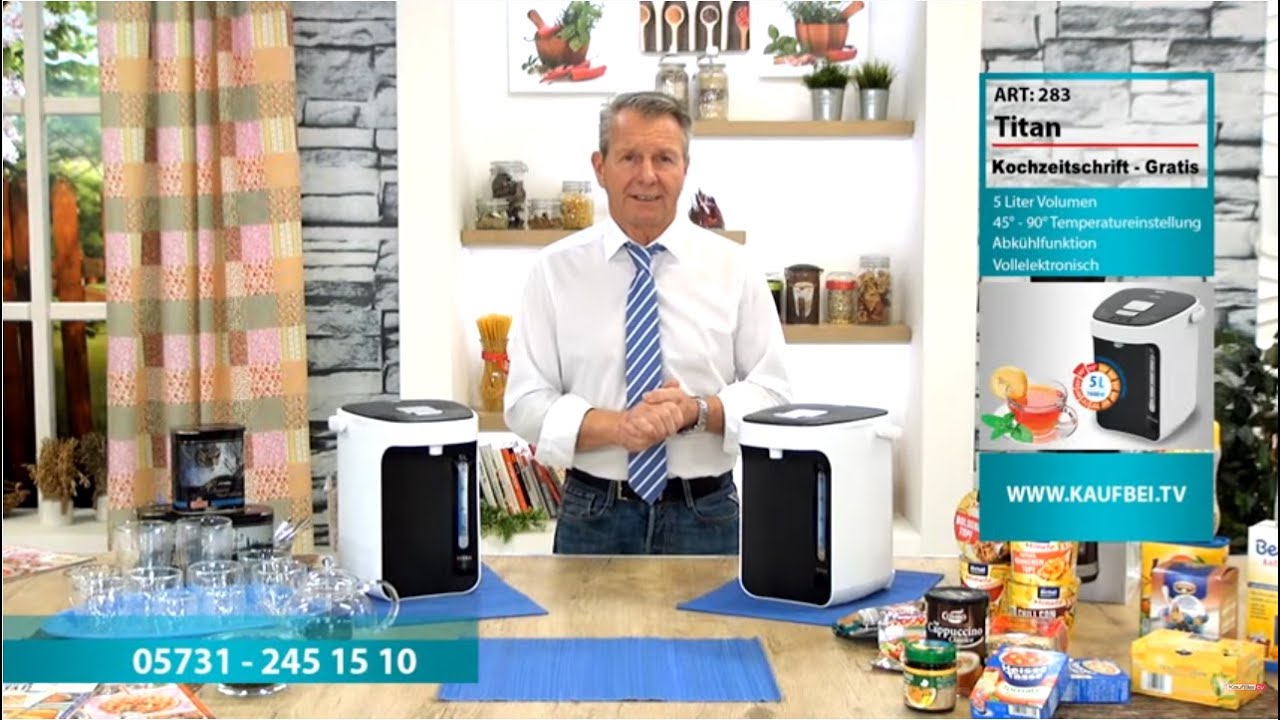 TITAN 2.1 Thermopot 5L, Wasserkocher mit Timer-Funktion