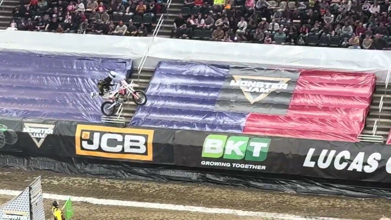 Monster jam motocross with the family