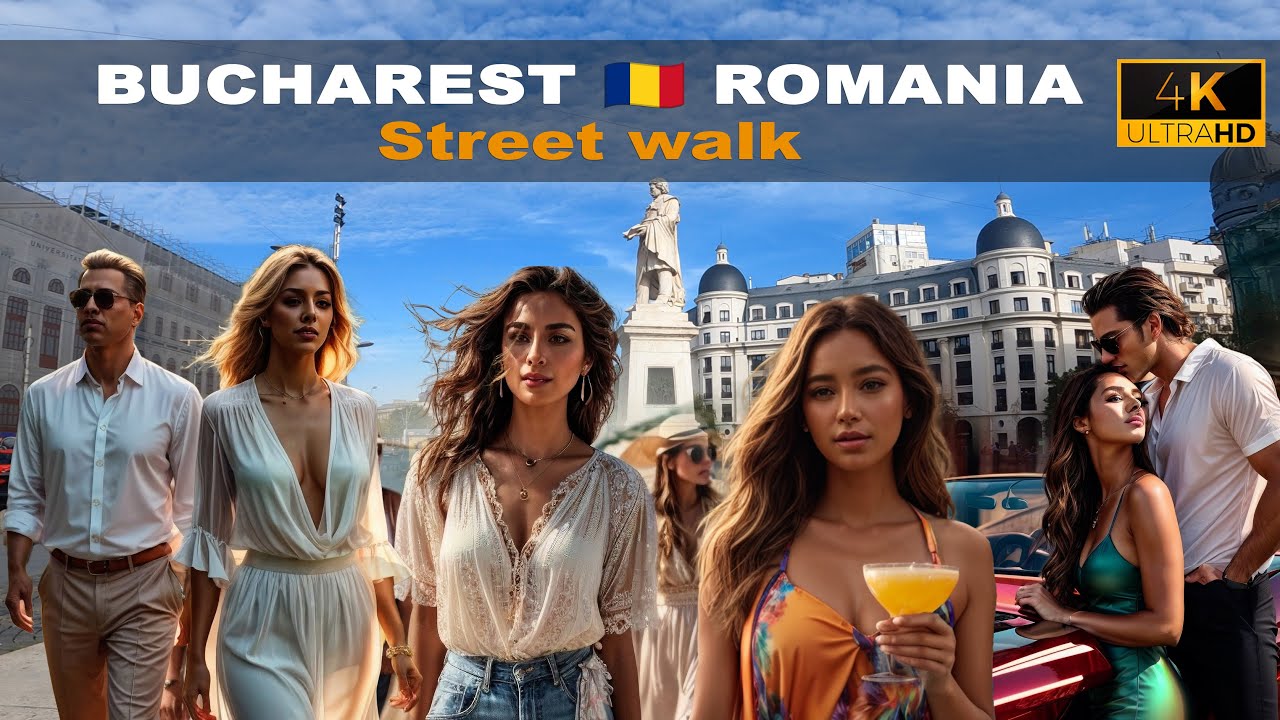 40min🚶Walking in Bucharest 🇹🇩 Romania - October- 2024 - 4K