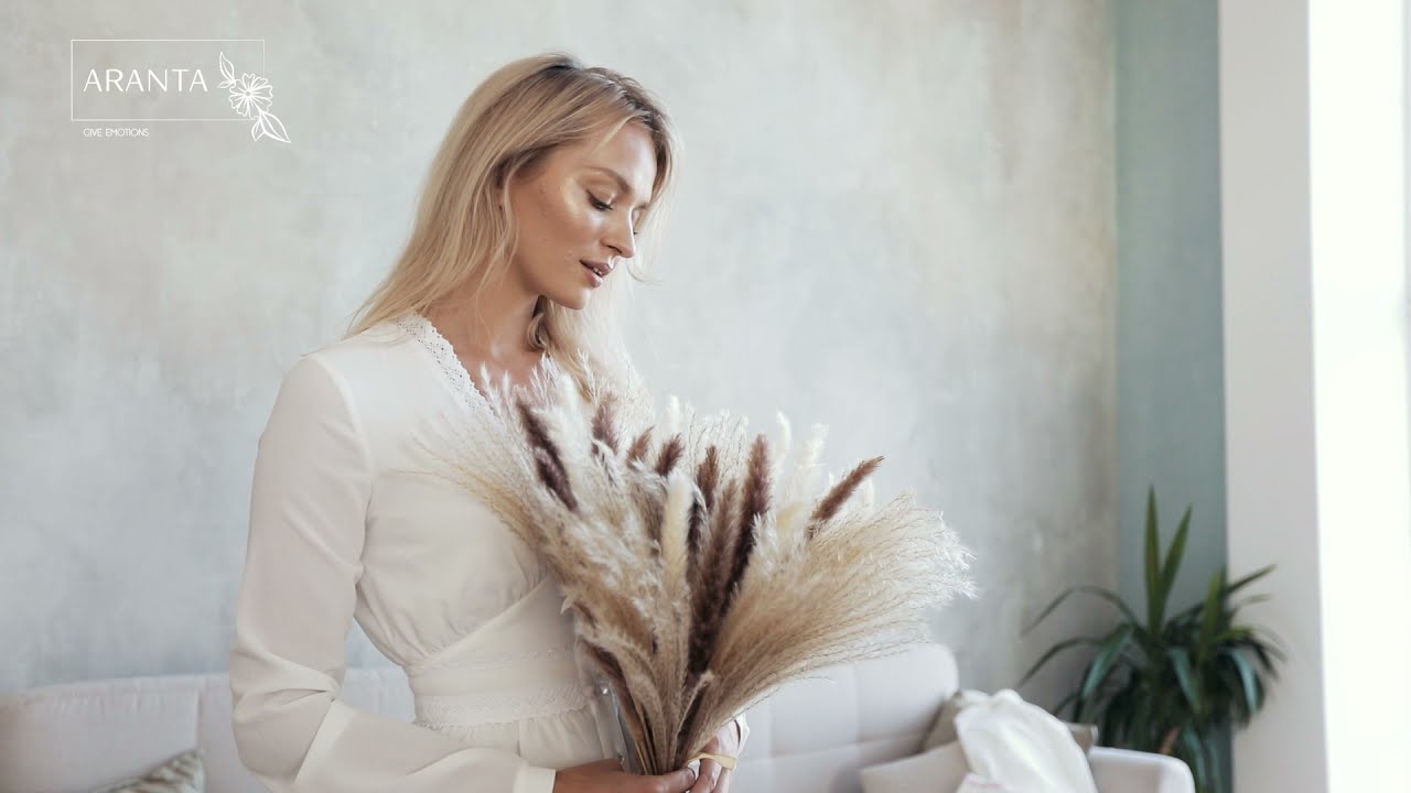 ARANTA Pampas Grass 60 Pcs