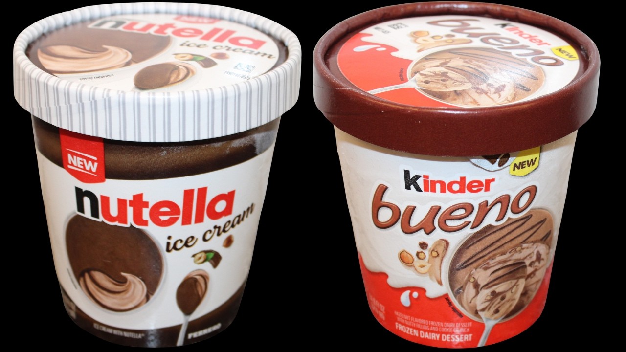 Обзор замороженного молочного десерта Kinder Bueno и мороженого Nutella.