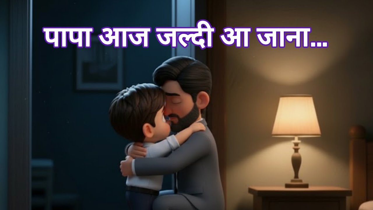 पापा आज जल्दी आ जाना | Papa Aaj Jaldi Aa Jana | Kids Hindi Story | #kidsstory #cartoon #kidsvideo  