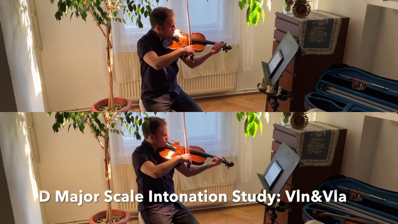 #2 D Major Scale Intonation Study: Violin & Viola
