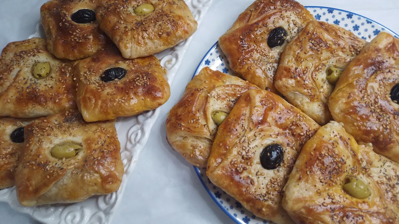 مسمن أو الرغايف معمرين بحشوة لذيذة في الفرن من أروع وأسهل مايكون👌😋