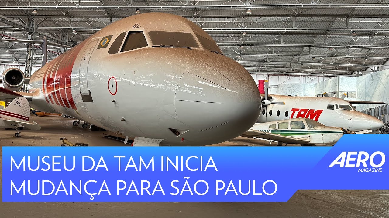 Aviões lendários do Museu da TAM seguem para novo museu em São Paulo