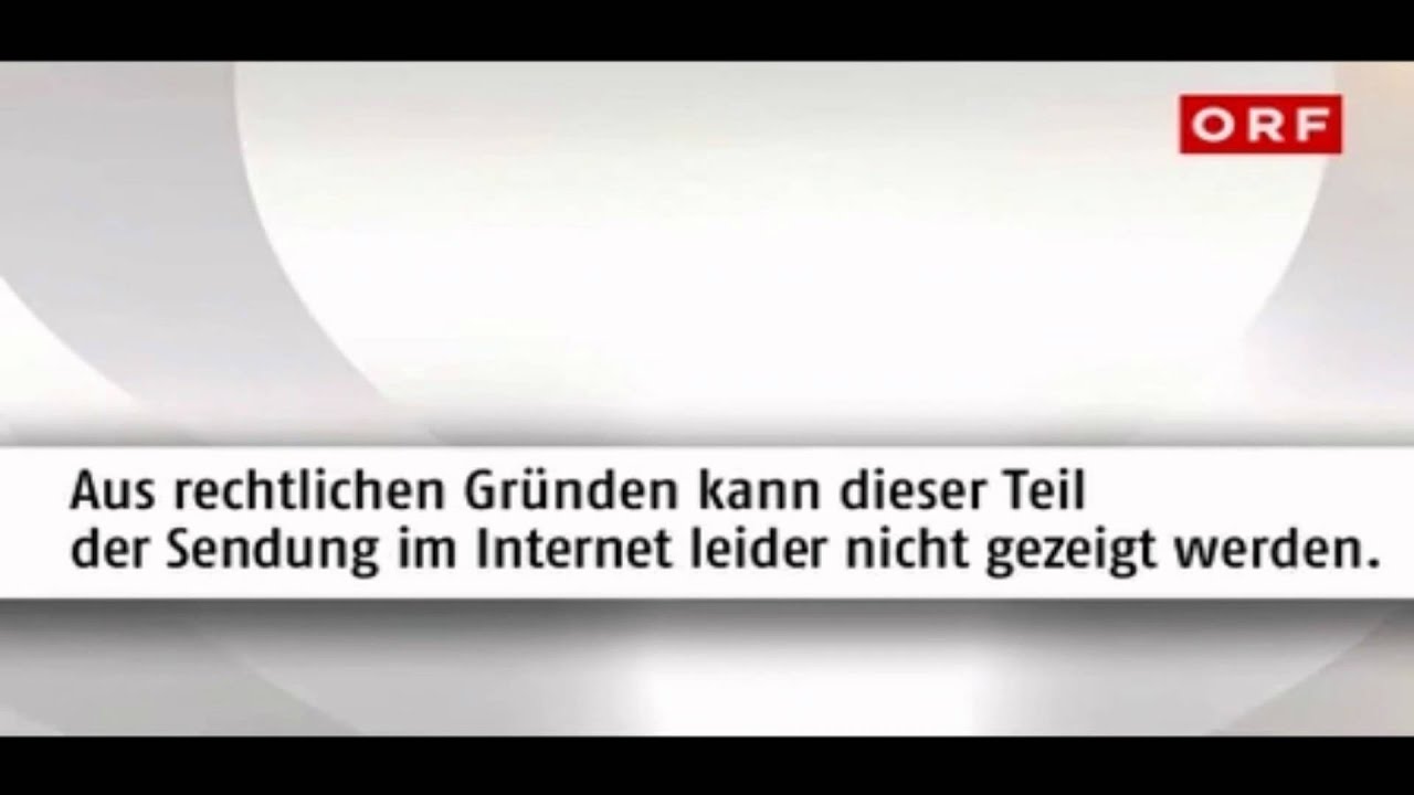 ORF TVThek - Inhalt nicht im Internet verf&uuml;gbar...