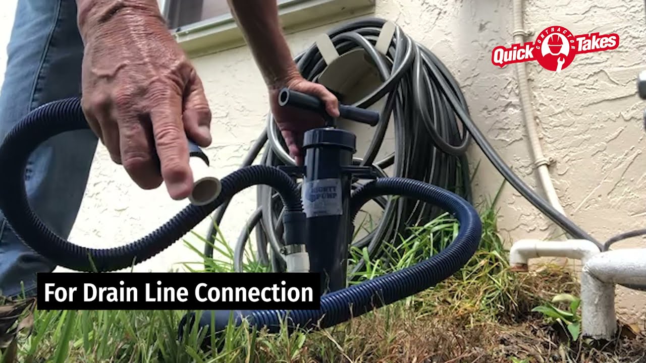 How To Clear Clogged Condensate Drain Lines with Mighty Pump