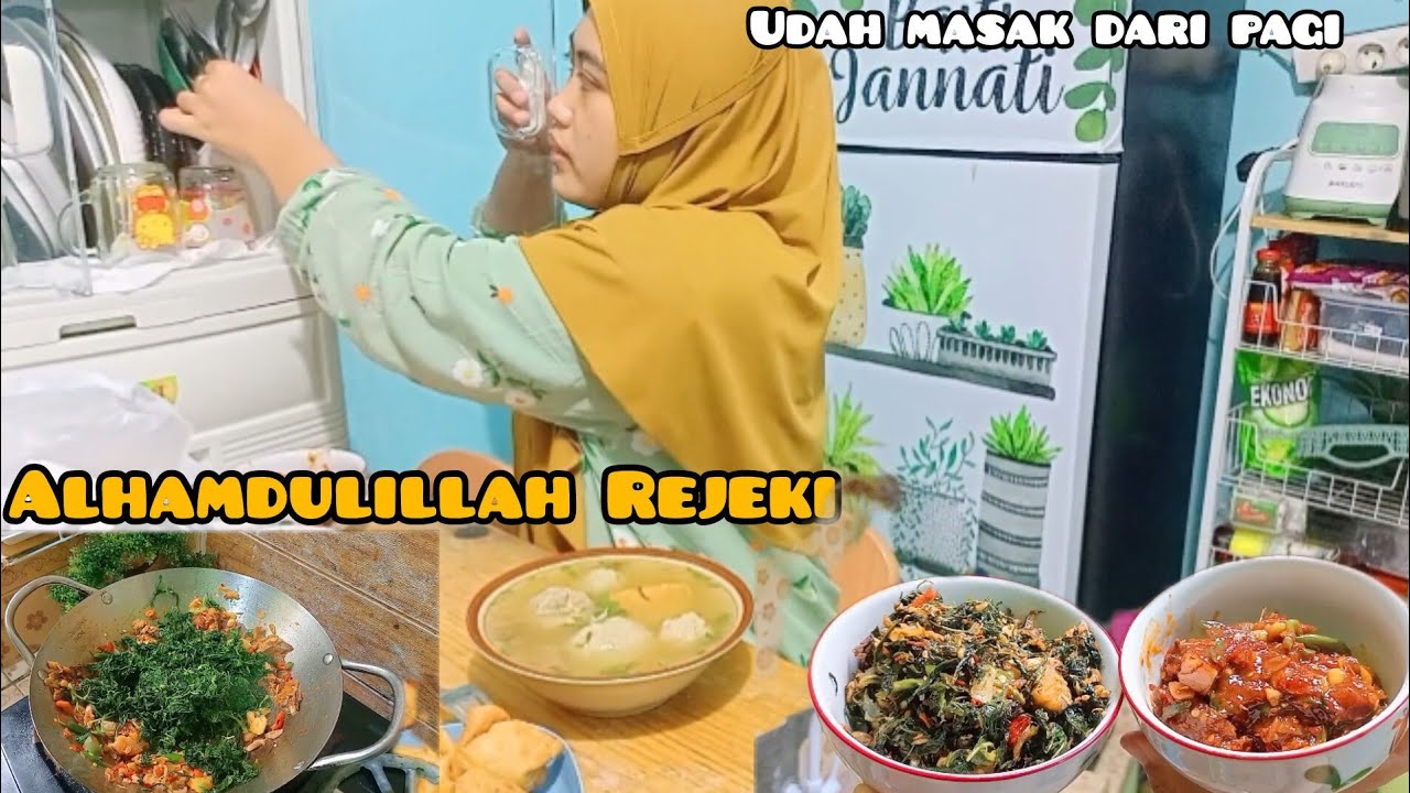 CAPEK² MASAK SUAMI PULANG BAWA REJEKI ⁉️ AKHIRNYA GA KEMAKAN #youtube #shortvideo #cooking 