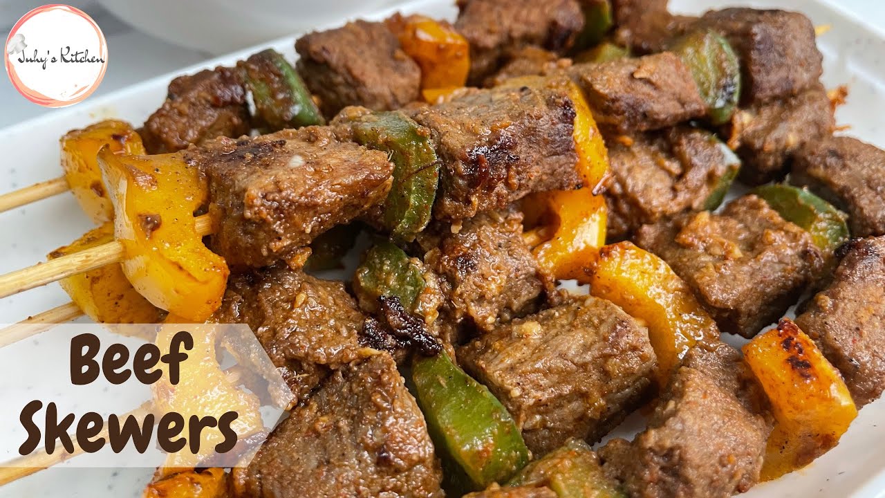 Beef Skewers | Jinsi ya kupika Mishkaki ya nyama| Mishkaki na sosi ya ukwaju | Juhys Kitchen