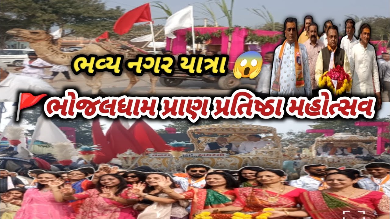 ભવ્ય નગર યાત્રા | ભોજલધામ પ્રાણ પ્રતિષ્ઠા મહોત્સવ 🤷 | Bhojaldham  Fatehpur