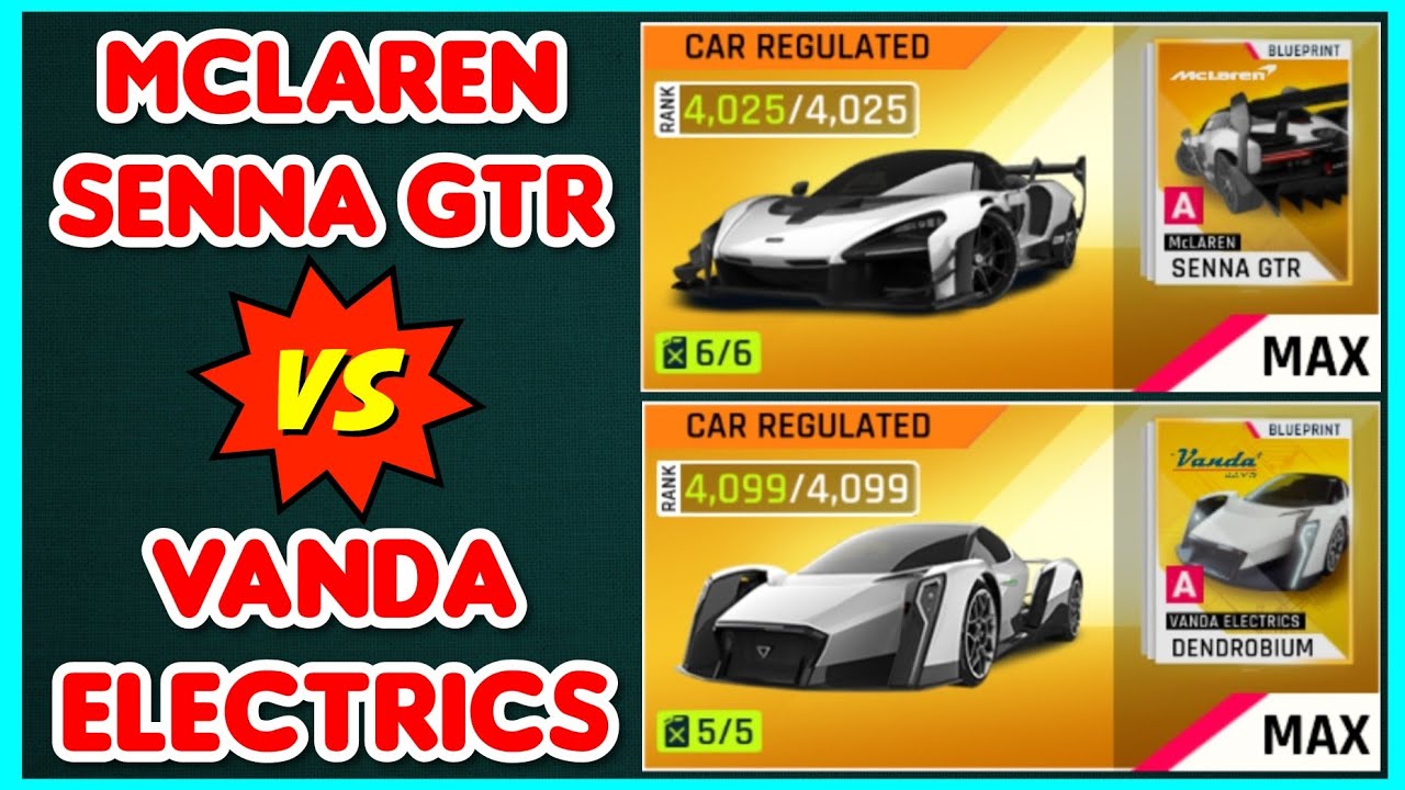 Asphalt 9 - Mclaren Senna GTR vs Vanda Electrics Dendrobium | Make Your Choice 😁