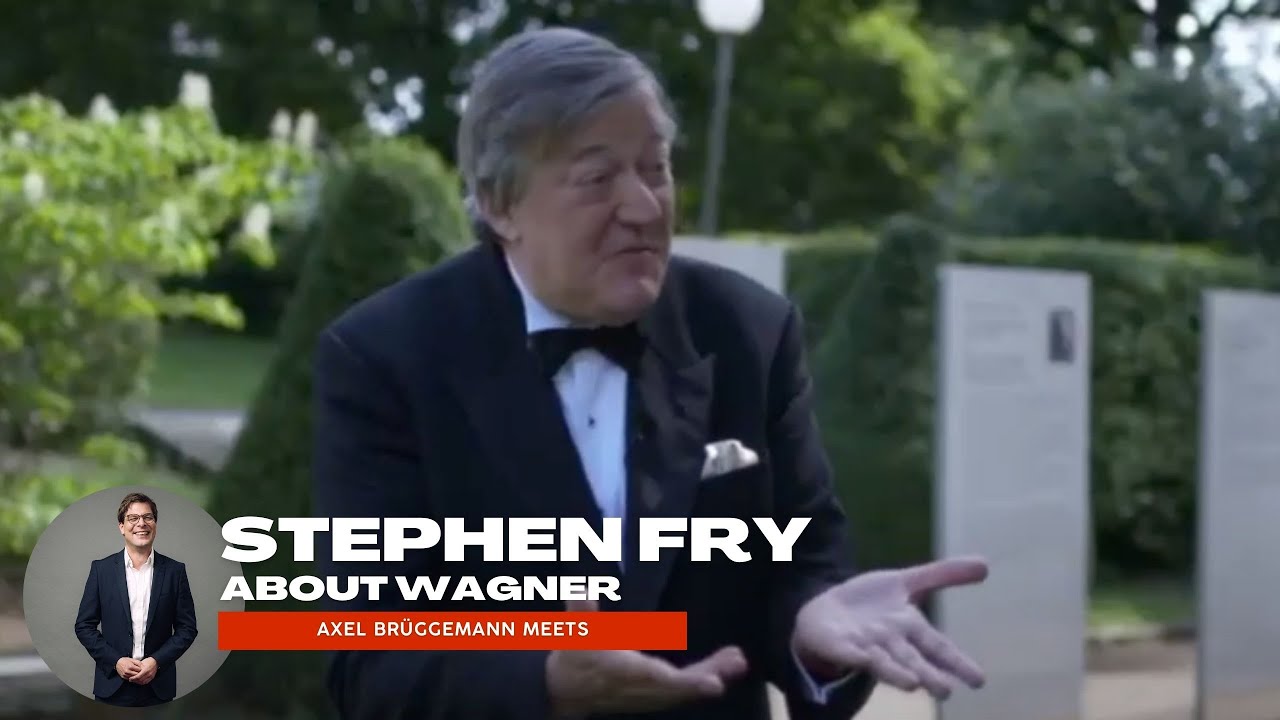 Stephen Fry and Axel Brüggemann at Bayreuth Festival 2016