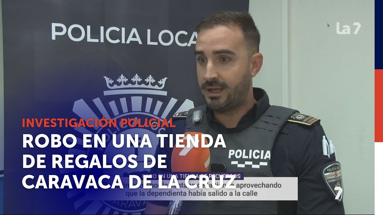 Robo en una tienda de regalos de Caravaca | La 7