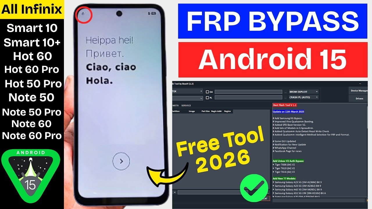 All Infinix Android 15 GOOGLE/FRP BYPASS 2026 | 100% Working Free Tool | Remove Gmail Account Lock