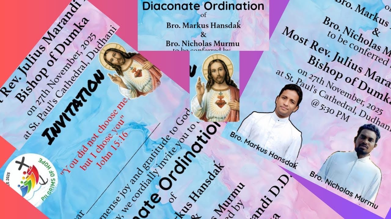 Diaconate ordination of Bro. Markus and Nicholas||Upyajako ka abhishek|| Creation of the Cosmos||