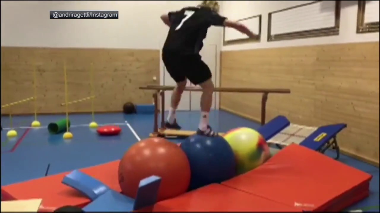 Swiss skier executes insane workout | ESPN
