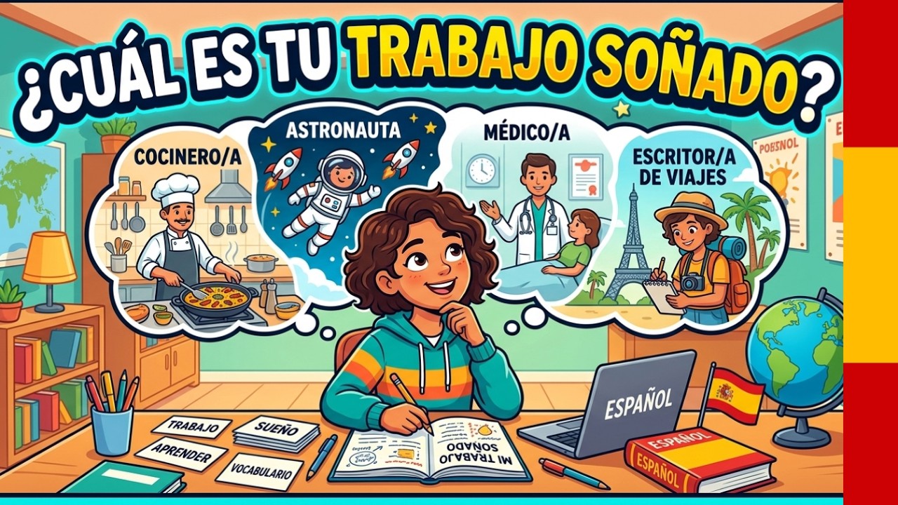 Aprende Español Podcast: Describiendo Tu Trabajo Soñado en Español | Conversación Español Práctico