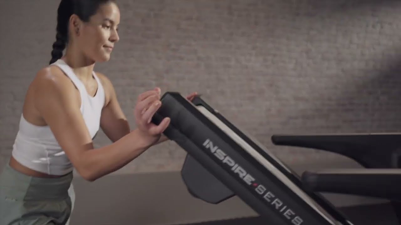 Inspire Series fitness equipment demo:T4 Folding Treadmill