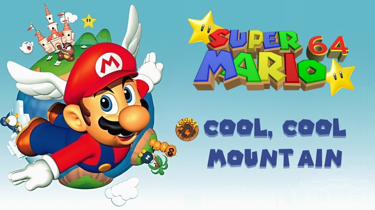 Super Mario 64  Course 4 - Cool, cool Mountain | 120 Stars Guide | 100% Walkthrough