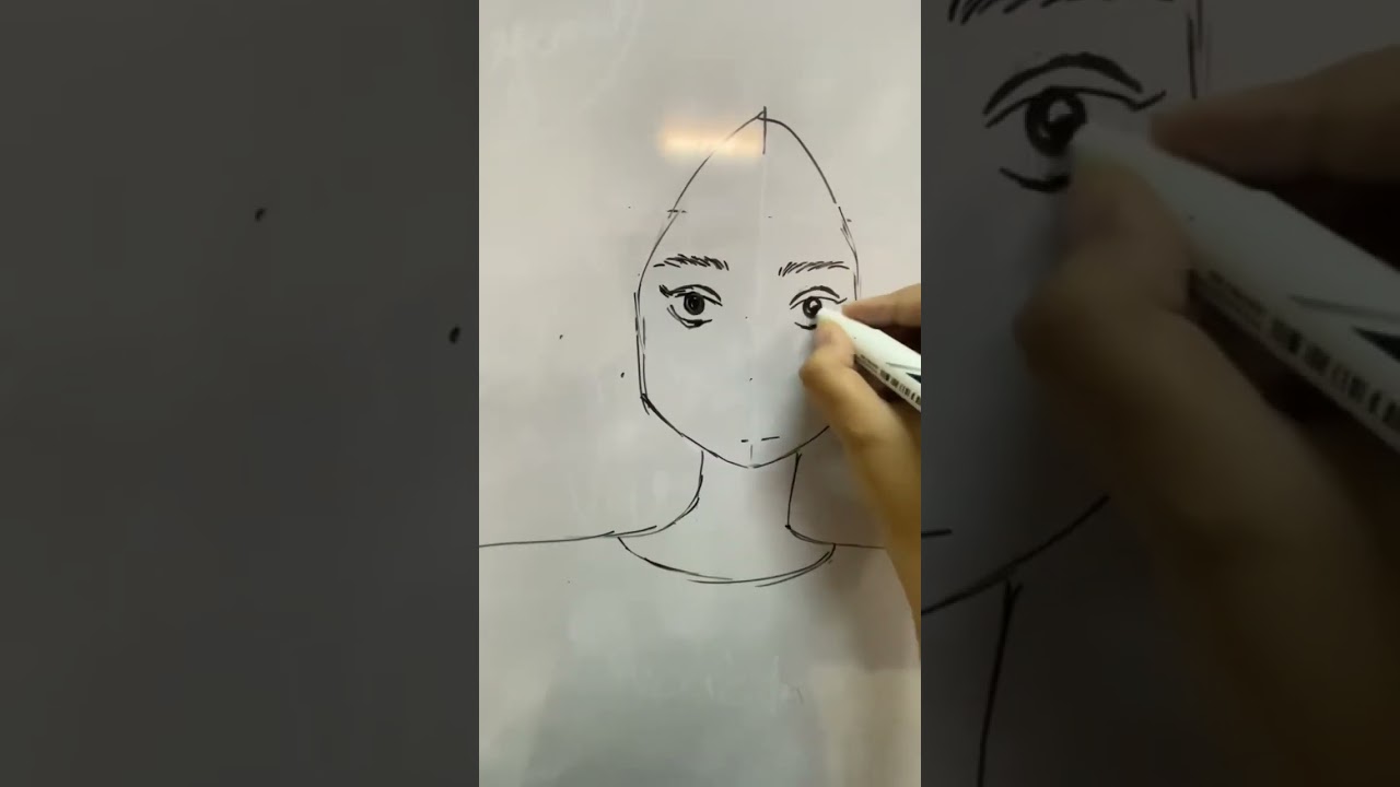 Drawing on a whiteboard! 🥰 #art #shorts