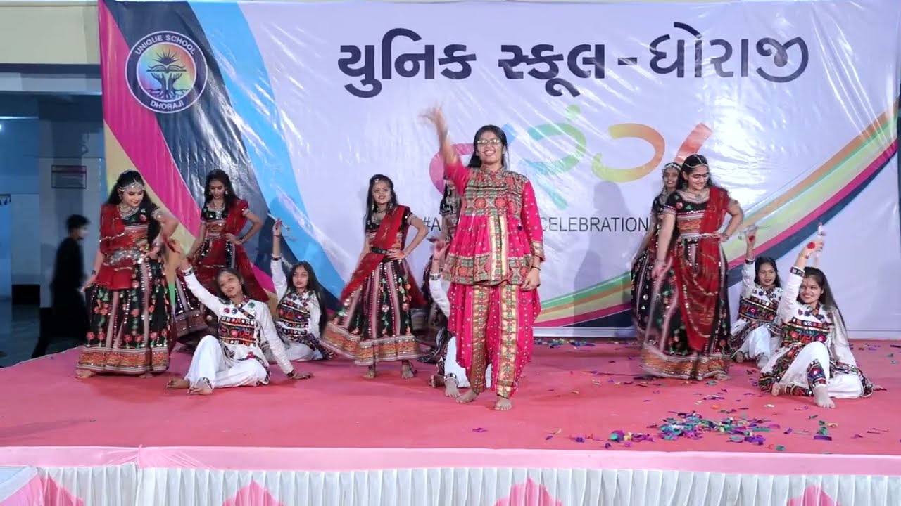 Rang Bhini Radha Dance - Unique School Dhoraji TARANG 2023