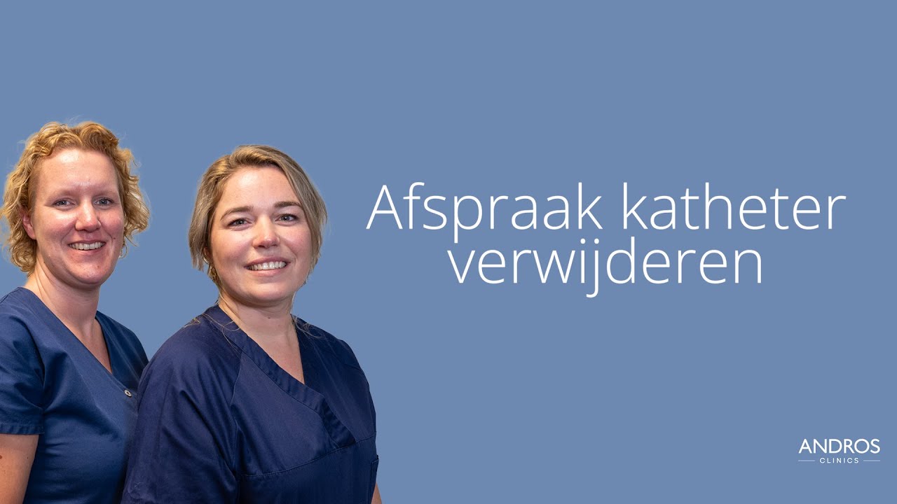 Voorbereiding afspraak katheter verwijderen. Andros legt uit