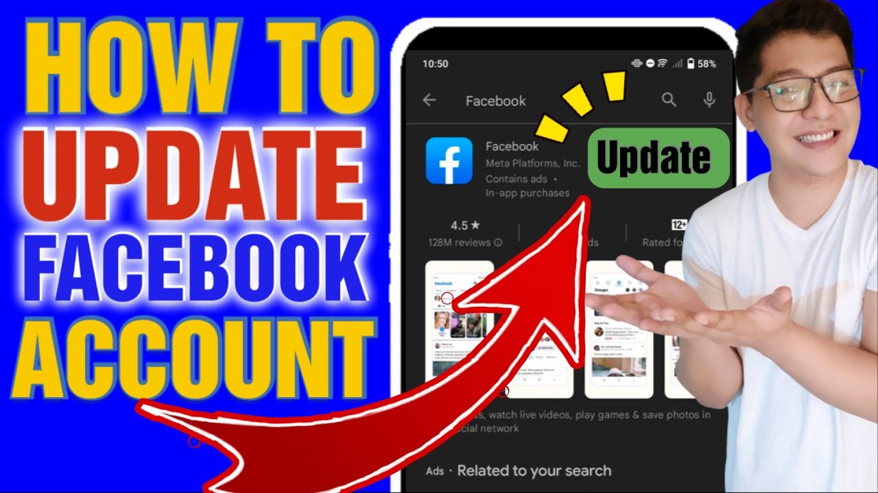 paano mag update ng Facebook | how to update facebook