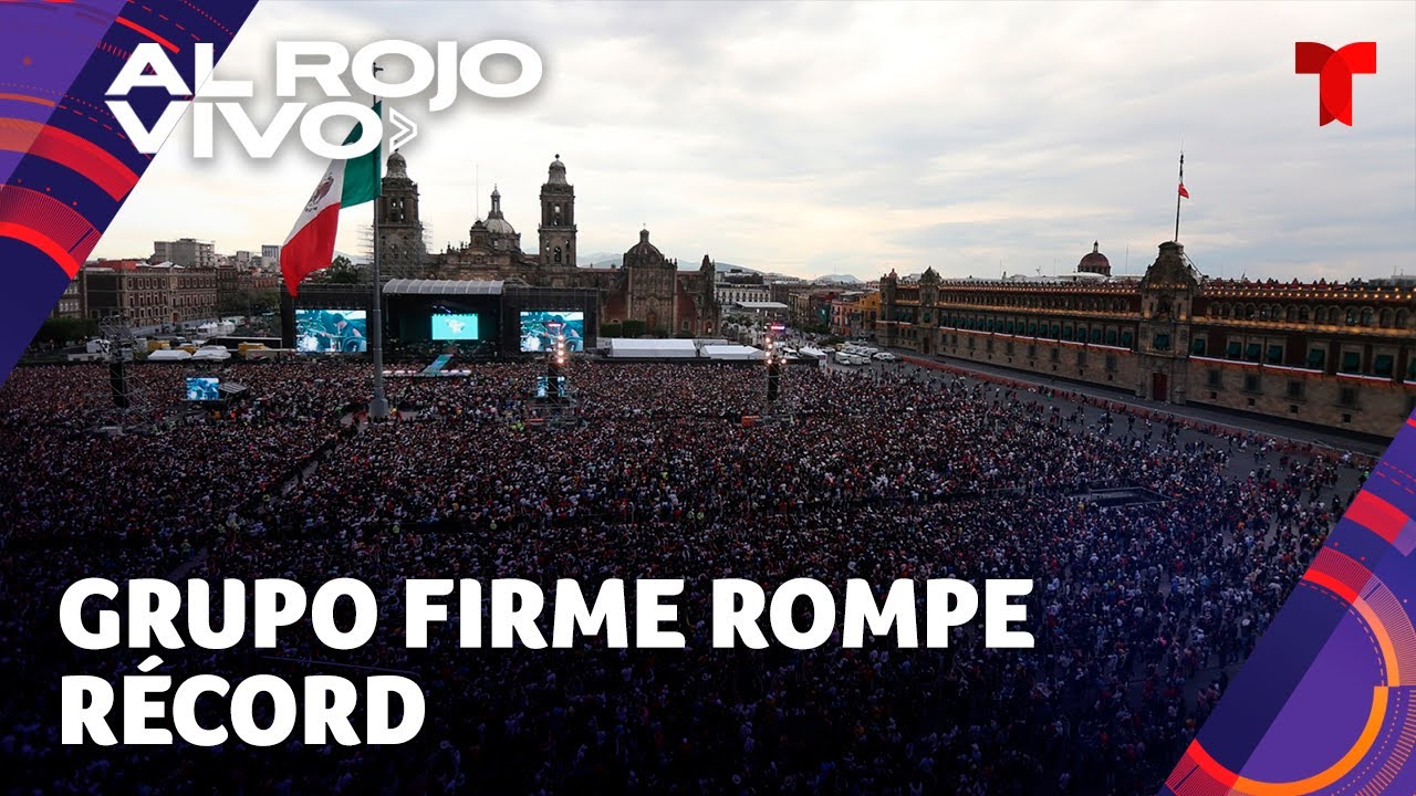 Grupo Firme rompe récord de público en el Zócalo de la CDMX