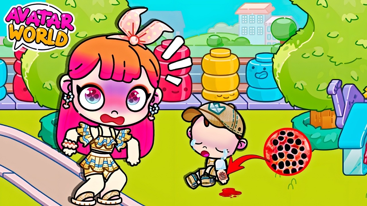 UM BICHO ESTRANHO MORDEU MEU BEBÊ NO AVATAR WORLD!!
