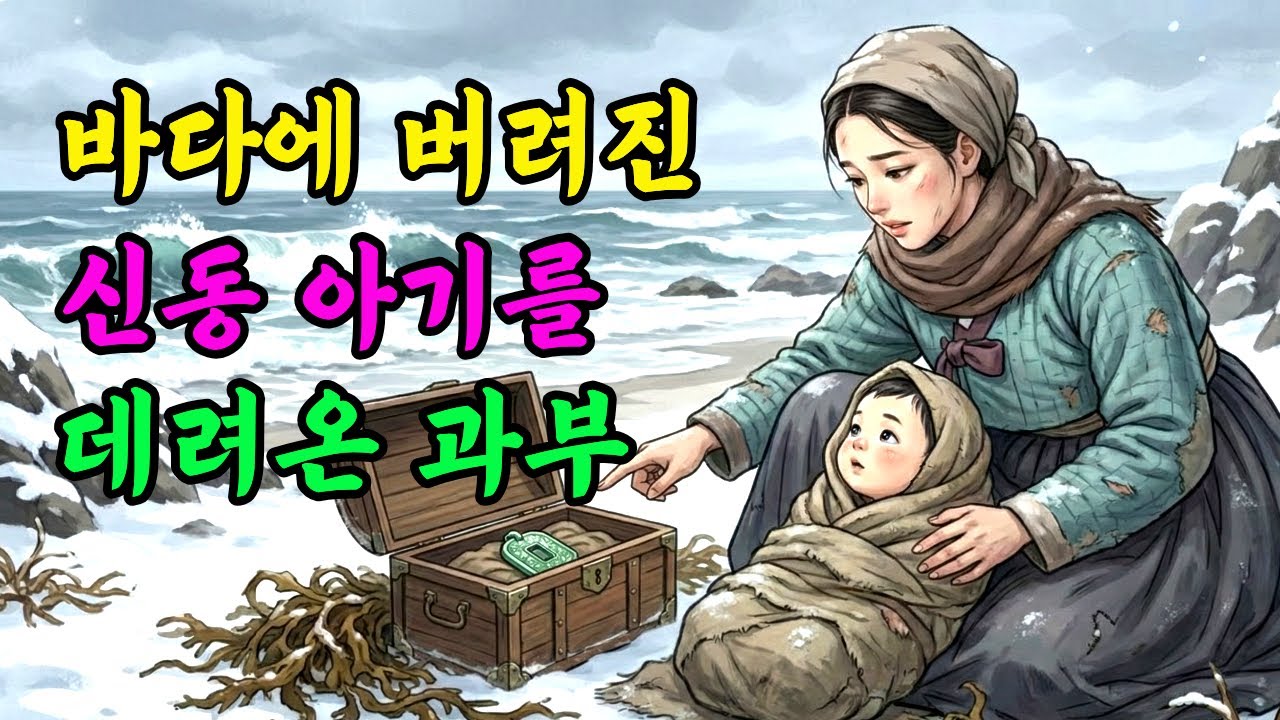 바다에서 얼어 죽어가던 아기를 구한 청상과부, 그 아기의 정체는? | 야담 옛날이야기 오디오북 수면동화 전설 민담