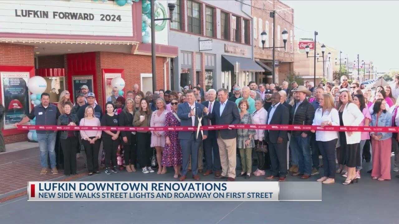 Lufkin celebrates new&nbsp;downtown renovations