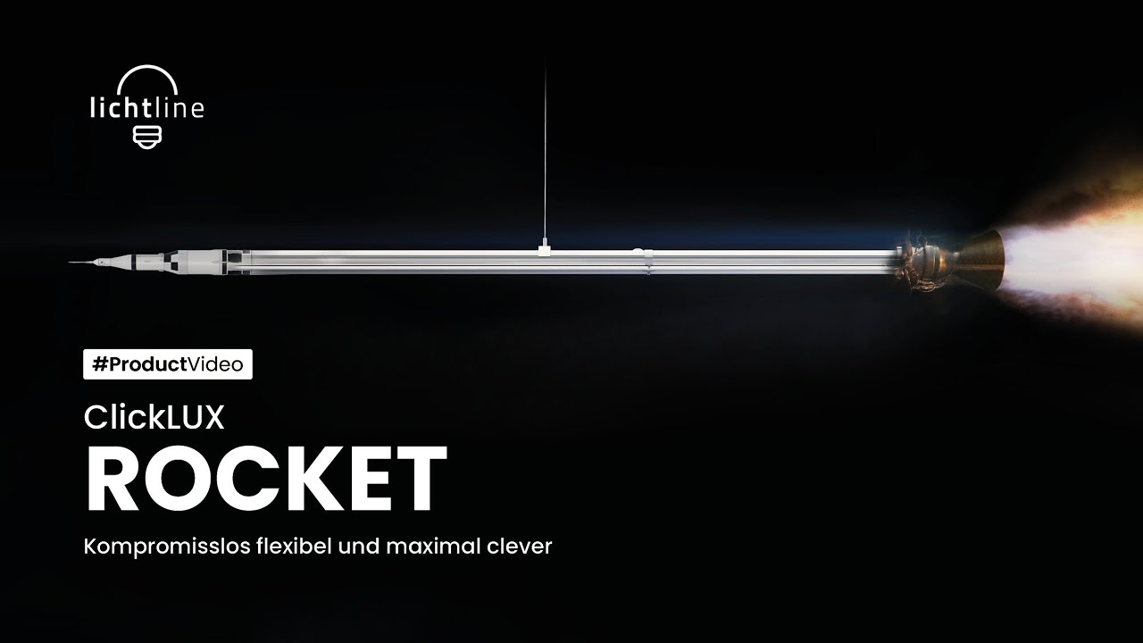 Schnellmontage LED Lichtbandsystem ClickLUX ROCKET - Produktvideo