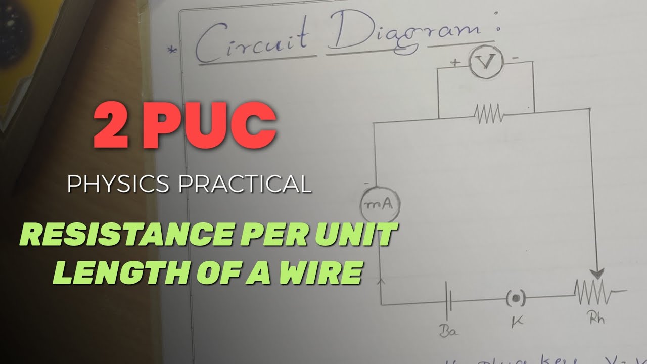 RESISTANCE PER UNIT LENGTH CLASS 12 PHYSICS EXPERIMENT | 2 PUC