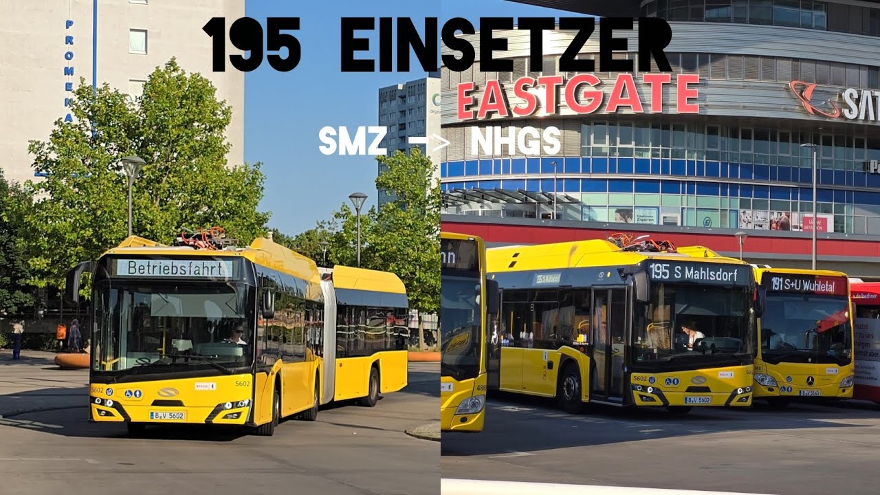 Berlin Bus|Einsetzermitfahrt #9 auf dem 195 von S Marzahn bis S Mahlsdorf
