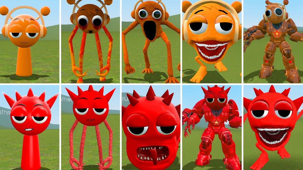 NEW ALL OREN ZOOCHOSIS TAPES 1-5 VS NEW ALL RADDY HORROR TAPES EATER FAMILY ? in Garrysmod!...