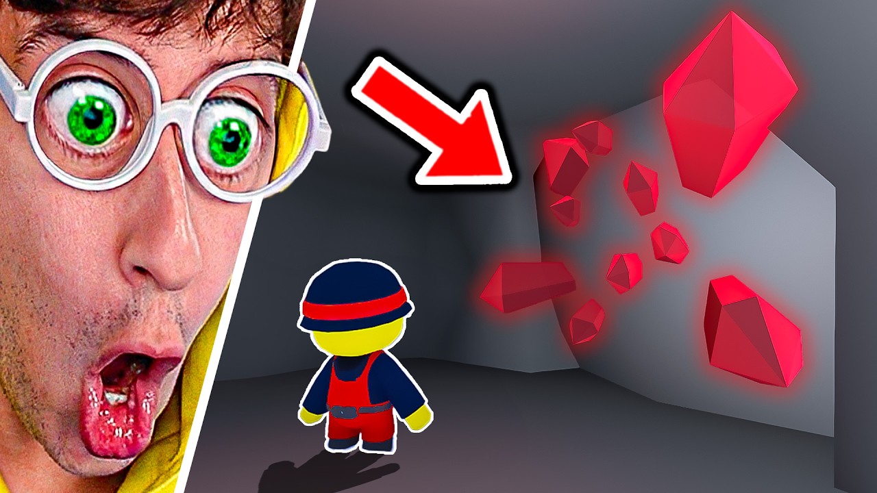 24 HORAS buscando DIAMANTE ROJO💎😈!! (radioactivo ☢️) - Wobbly Life #335