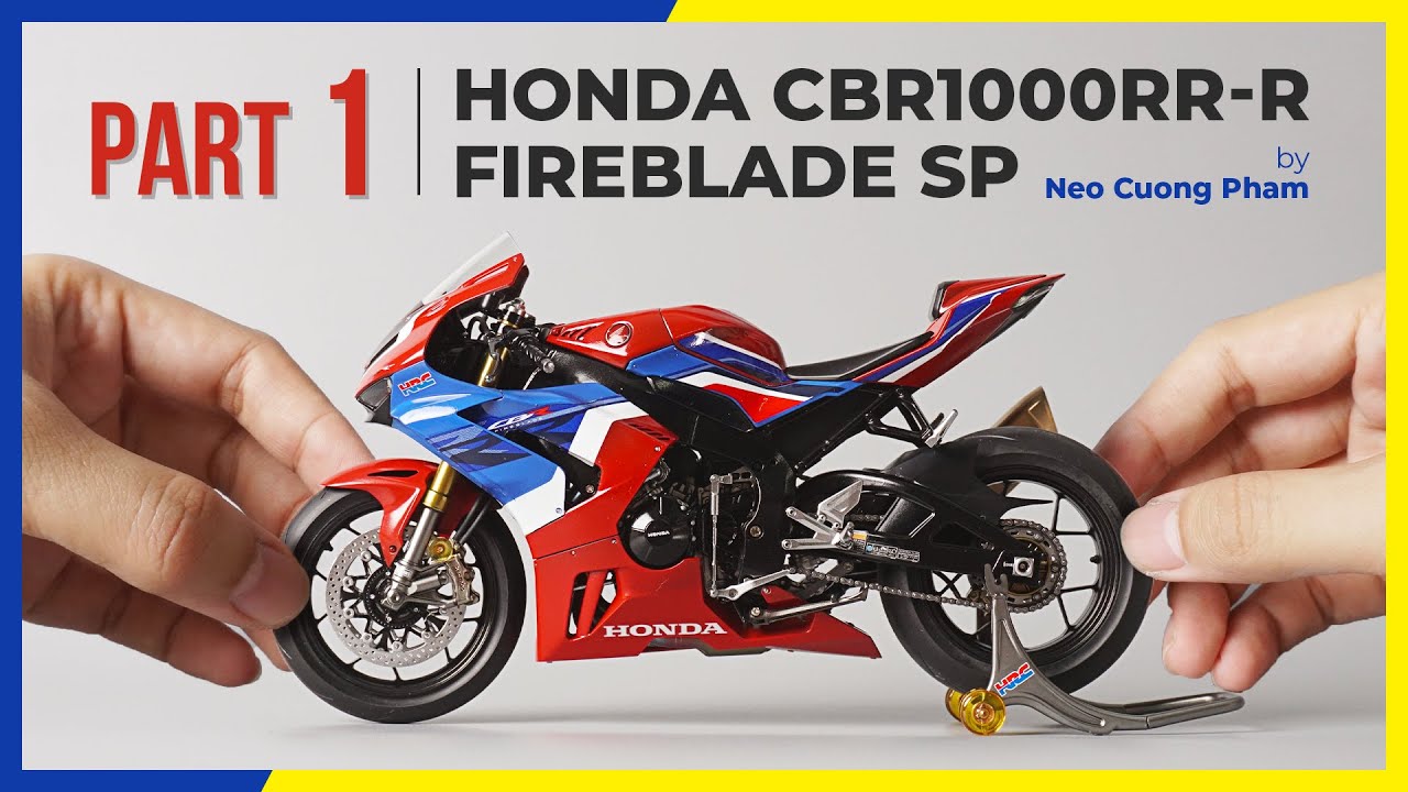[Full build] Honda CBR1000RR-R Fireblade SP (Tamiya) | Phần 1/2 | Lắp ráp mô hình xe từng bước