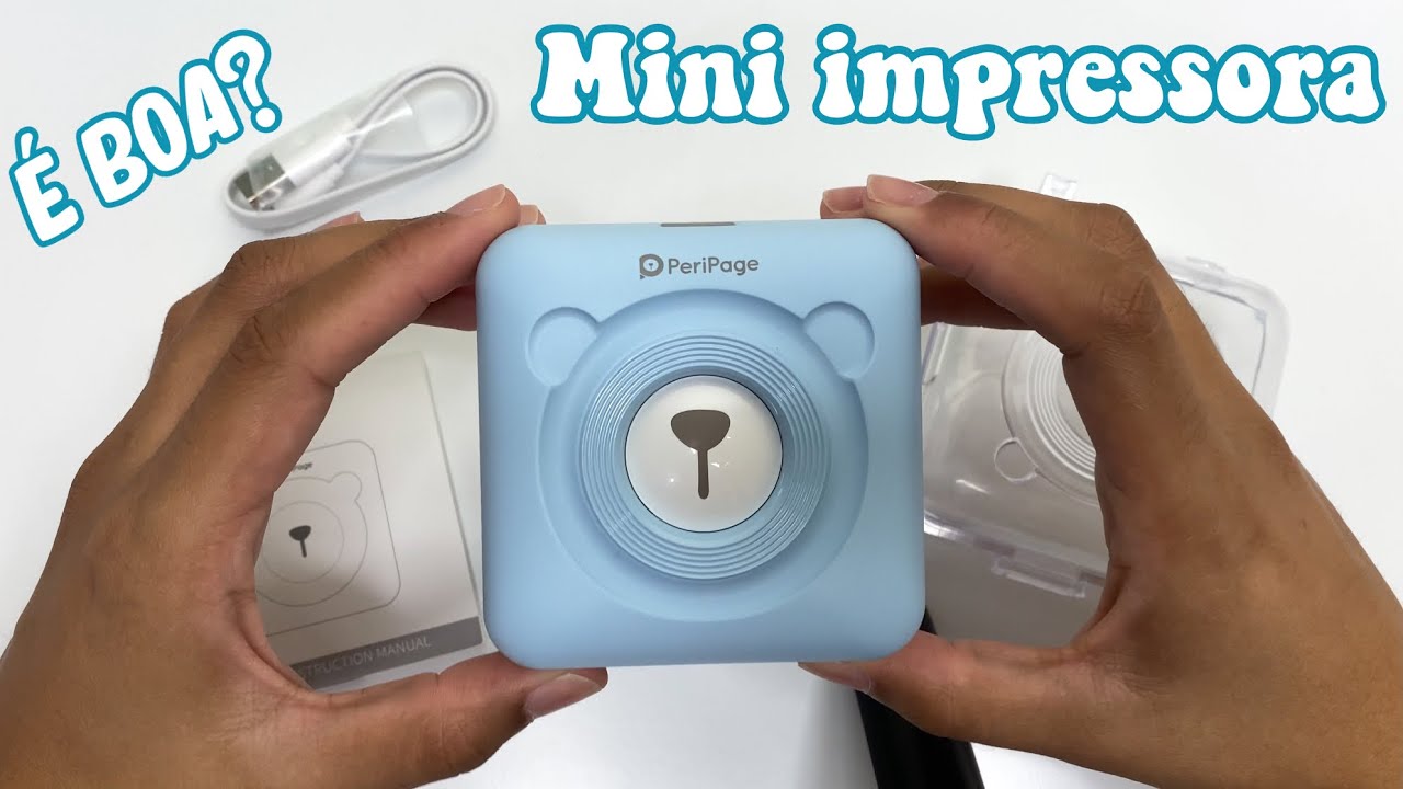 Testando mini impressora térmica PeriPage - como funciona?