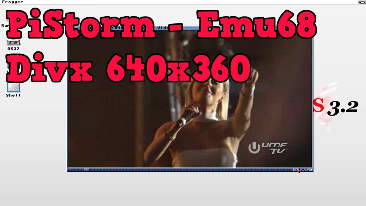 Amiga 2000 DivX playback [ PiStorm / Emu68 ]