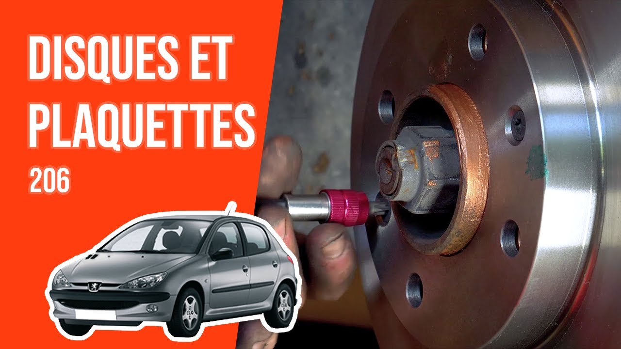 Changer les Disques et Plaquettes avant PEUGEOT 206 🚗