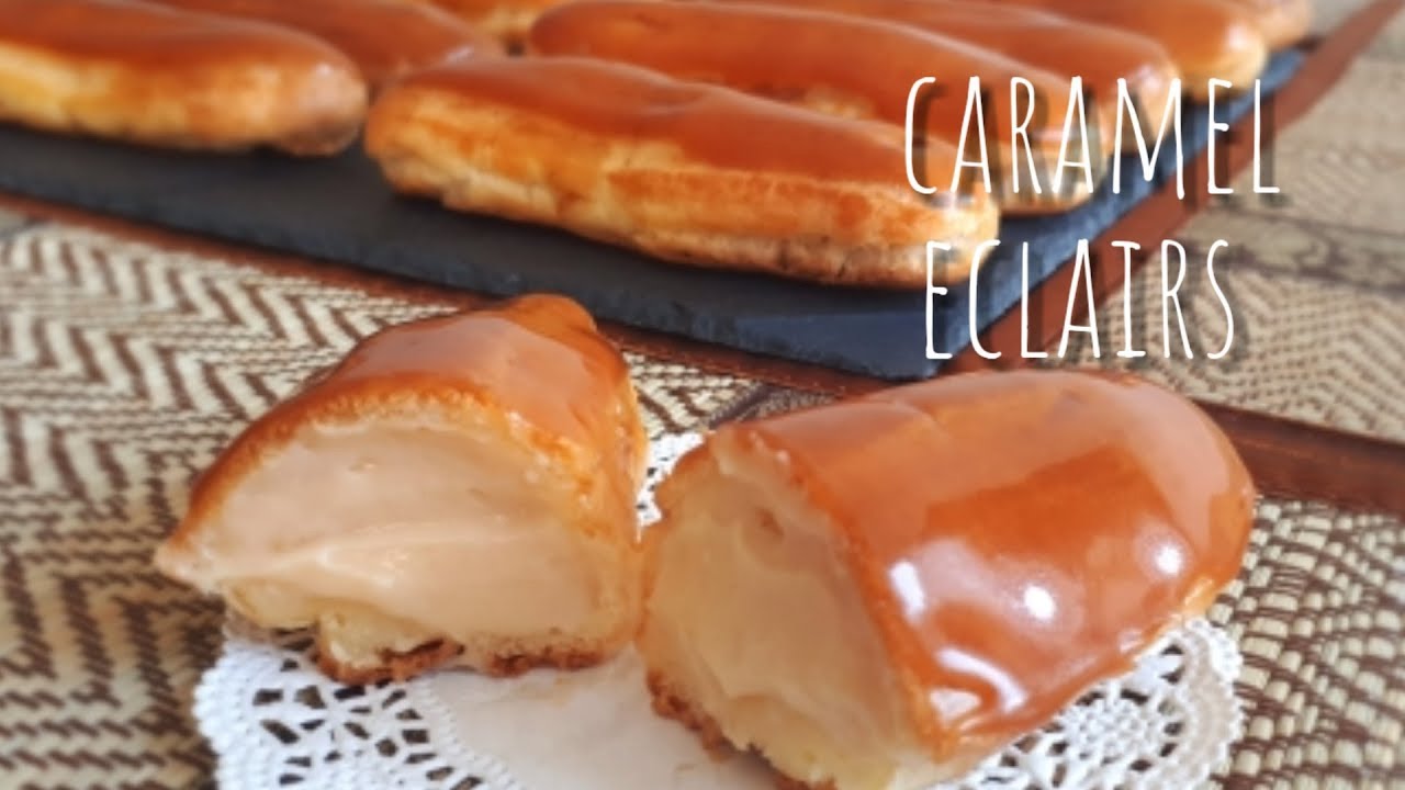 Caramel Eclairs Recipe Step by Step Demonstration