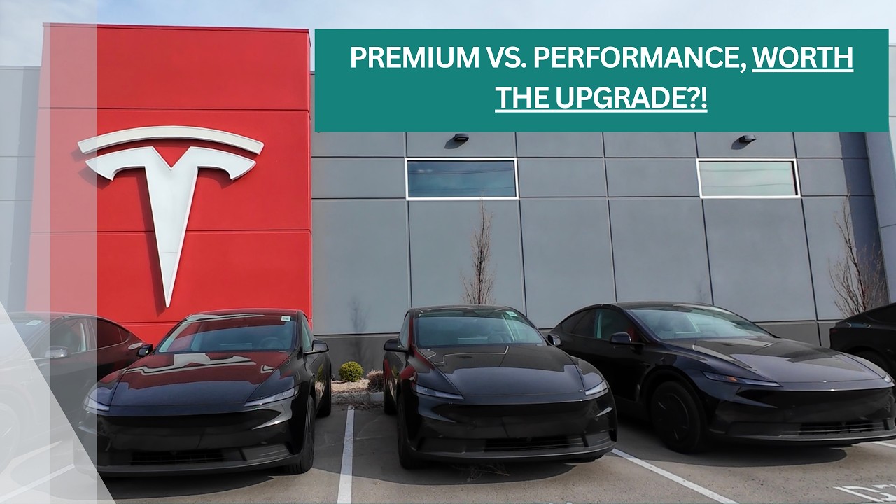 BACK TO BACK- COMPARING PREMIUM VS. PERFORMANCE MODEL Y! #tesla #modely #realtalk 