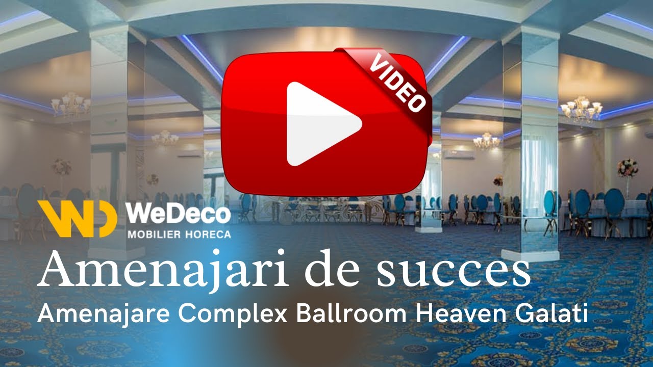[Amenajari de Succes 1] Amenajare salon Heaven GL cu scaune Horeca de Lux si mocheta pentru trafic