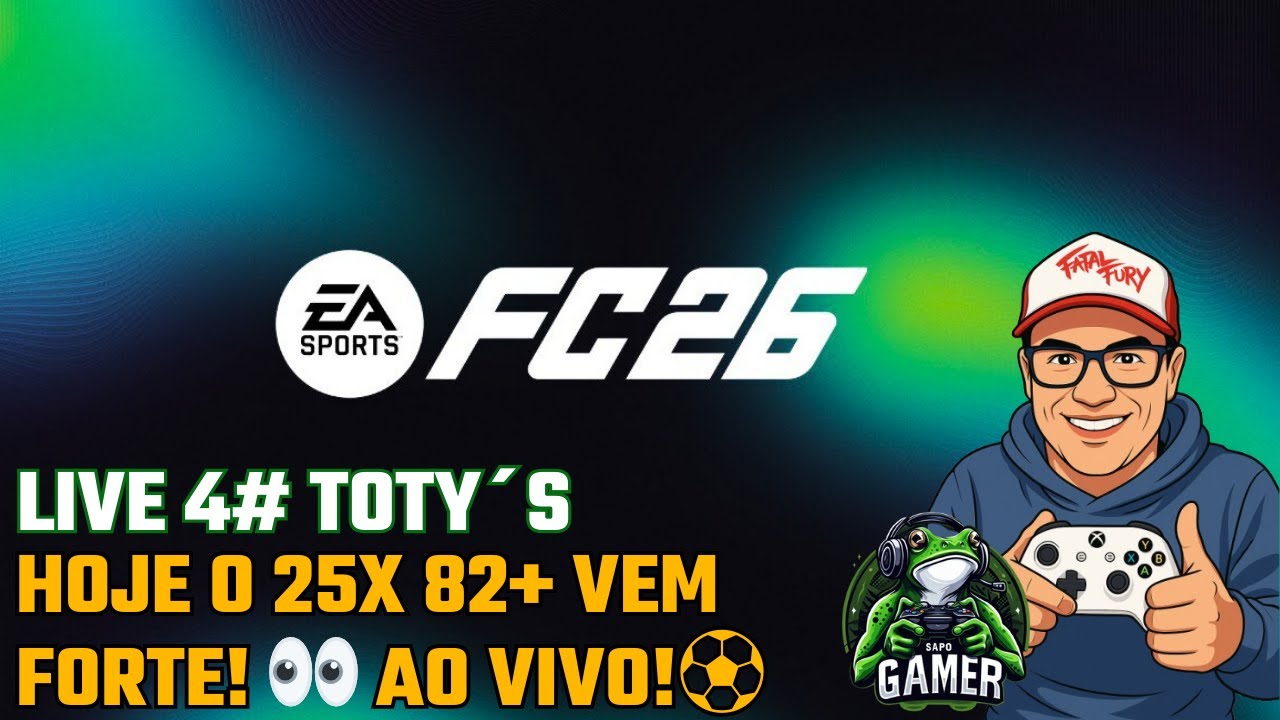 🔴🐸🎮 EAFC 26 AO VIVO | 🔥 CHEGOU O FARMING 25x 82+ EM BUSCA DOS TOTY’s | XBOX SERIES X |