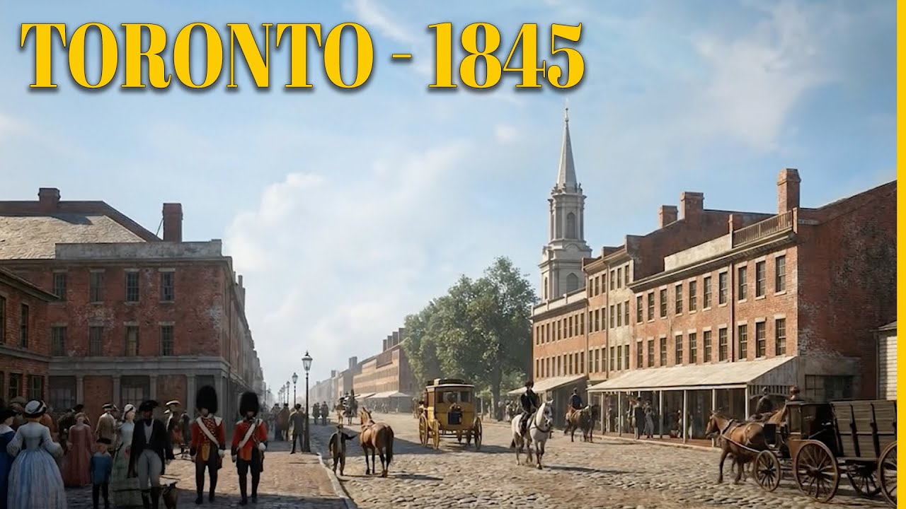 Торонто, 1845 год (реконструкция с помощью ИИ)
